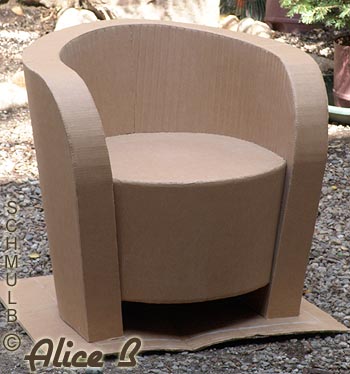 Fauteuil cabriolet conique