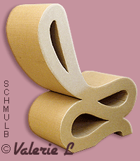Meuble en carton et mobilier en carton : Chaise de Valerie