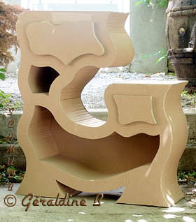Meuble buffet baroque contemporain en carton