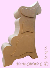 Meuble carton baroque enchanté