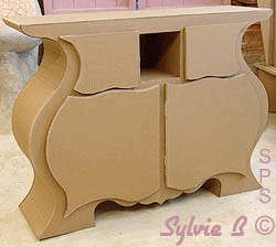 Buffet en carton brut