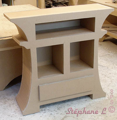 Le meuble en carton de Stéphane