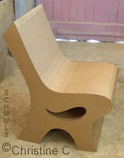 Chaise en carton de Christine