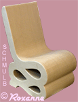 Chaise en carton de formation basique artisan