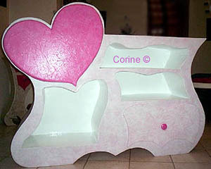 Meuble commode en carton pour enfant