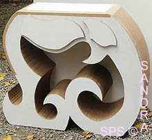 Meuble carton de style arabesque