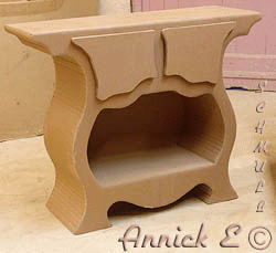 Meuble d'entr�e, en carton