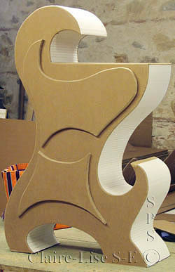 Meuble en carton pour entr�e