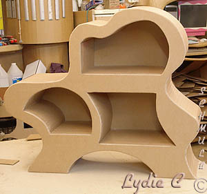 Meuble en carton pour entree