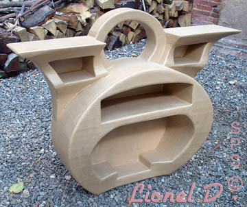 Etagere murale en carton type aviateur
