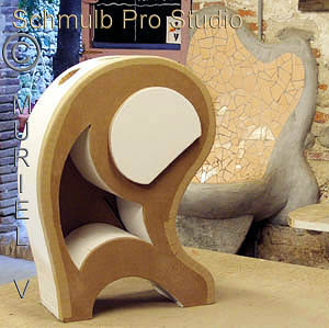 Meuble en carton: La globule