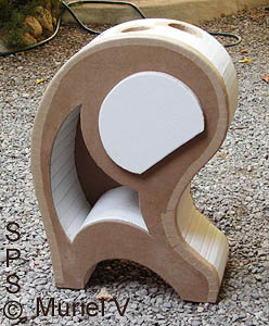 La globule. Meuble en carton