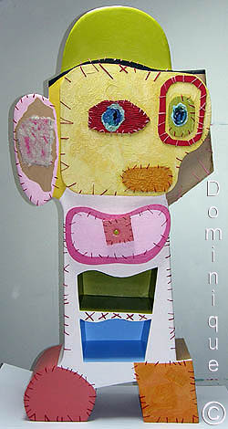 Meuble personnage en carton