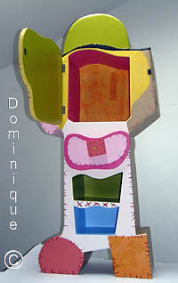 Meuble personnage en carton