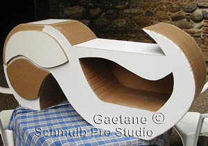 Meuble en carton pour loisirs creatifs