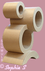 Meuble carton du stage de Sophie