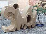 Lettrage en carton r�alis� en formation