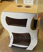Chevet en carton