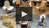 Video fauteuil en carton