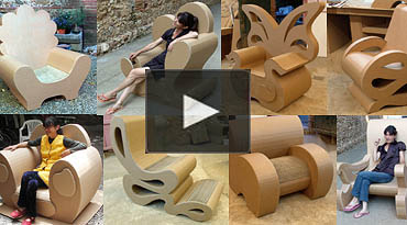fauteuil en carton