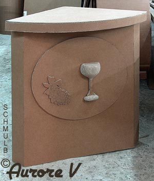 Presentoir d'angle pour vin