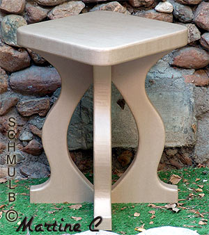 table gueridon en papier