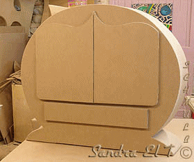 Buffet à rondeurs en carton