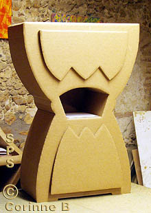 Meuble carton tamtam avec deux tiroirs