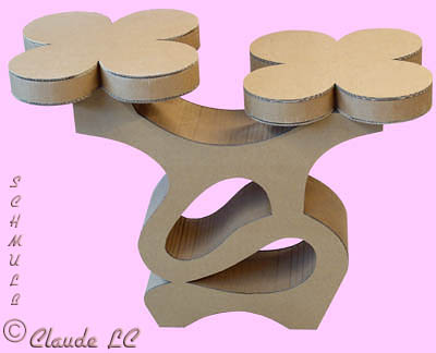 Double tablette en carton pour le thé